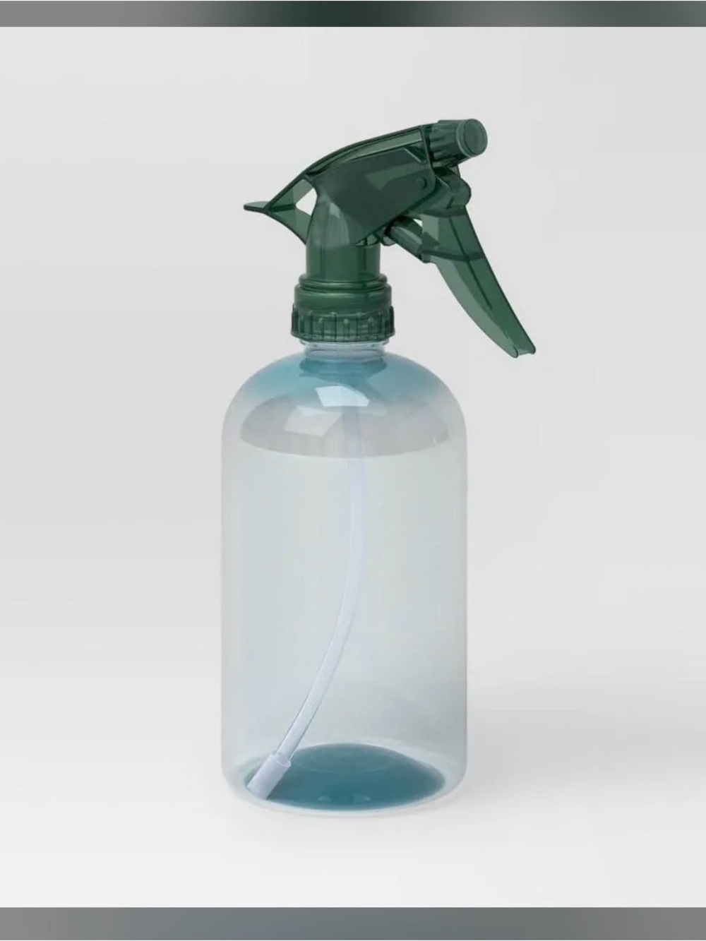 2 Pack Green-Top Clear Plastic Spray Bottles